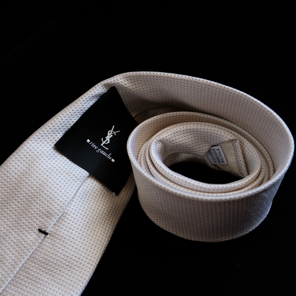 Ysl Rive Gauche Silk Tie - image 5